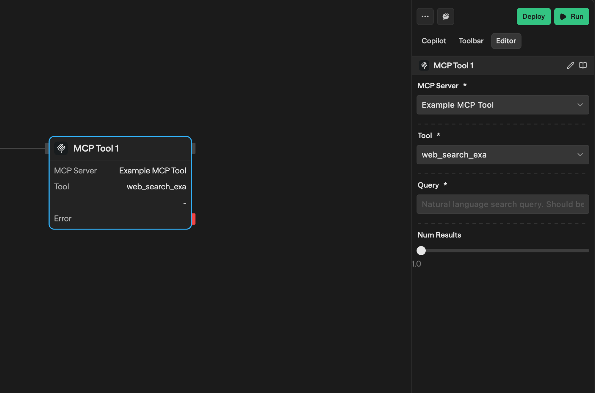 Bloco MCP Tool avulso