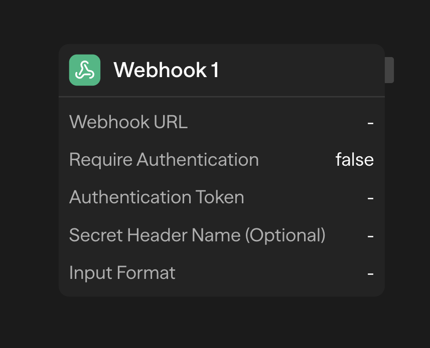 Generische Webhook-Konfiguration